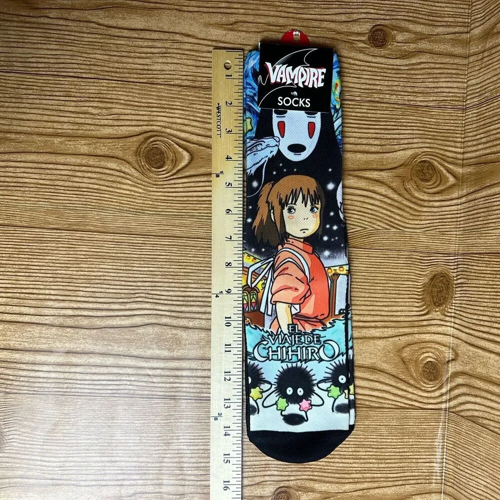 Studio Ghibli Spirited Away‎ Crew Socks Spot Sprite No Face Chihiro Unisex